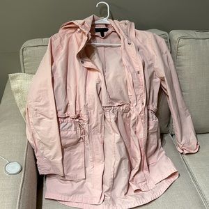 Pink J.Crew raincoat